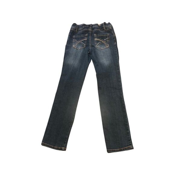 Freestyle Revolution Distressed Skinny Jeans with Rhinestones - Picture 2 of 4